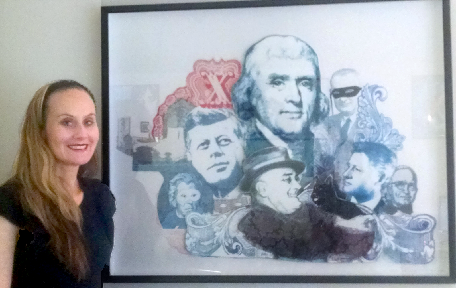 Me w Presidents fixed - Commissioned Art